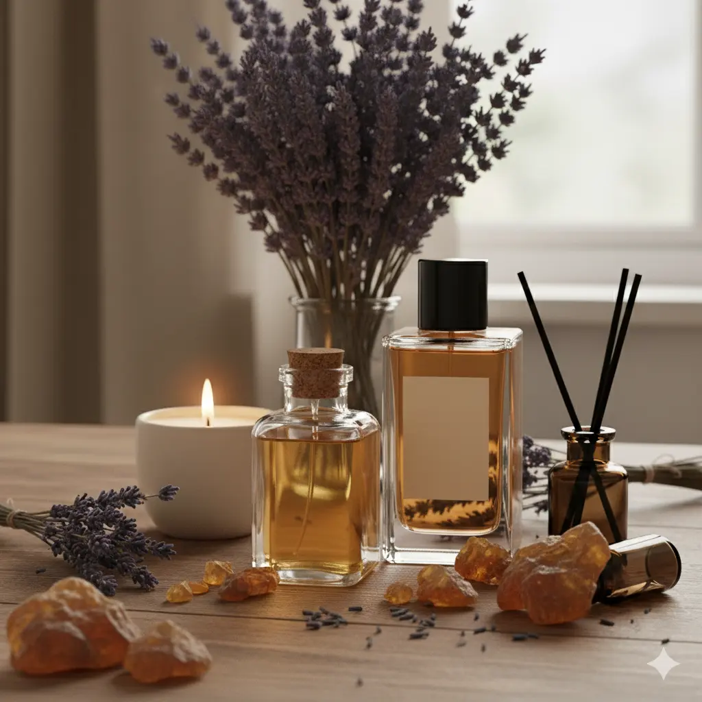 Ulei parfumat Amber & Lavender V2, parfum lumanari, aromaterapie, sapun sau produse cosmetice