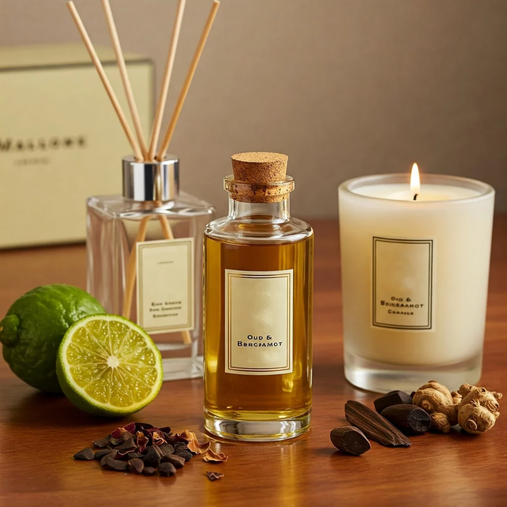 Ulei parfumat Oud & Bergamot, parfum lumanari, aromaterapie, sapun sau produse cosmetice