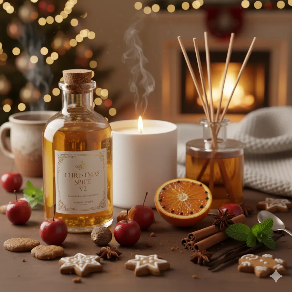 Ulei parfumat Christmas Spice V2, parfum lumanari, aromaterapie, sapun sau produse cosmetice