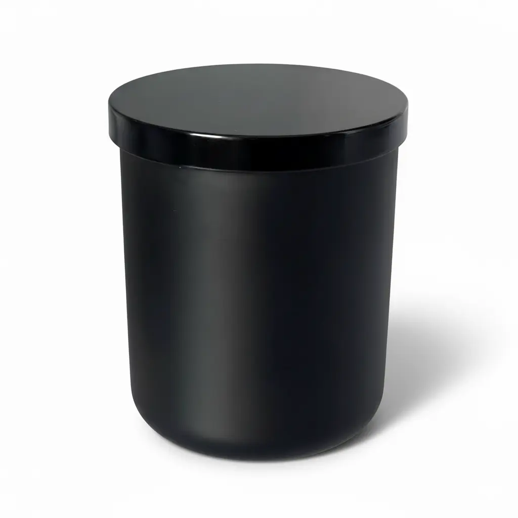 recipient din sticla, alb mat, 200ml