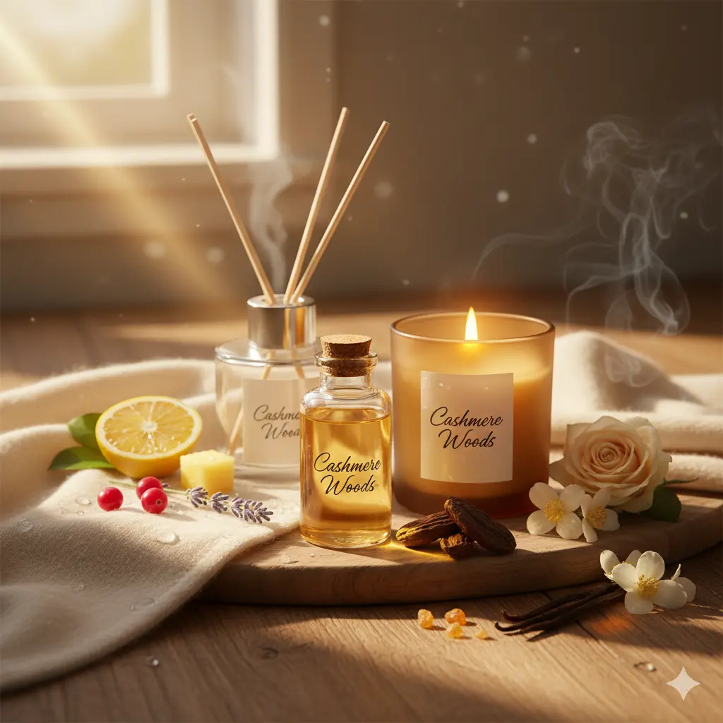 Ulei parfumat Cashmere Woods, parfum lumanari, aromaterapie, sapun sau produse cosmetice