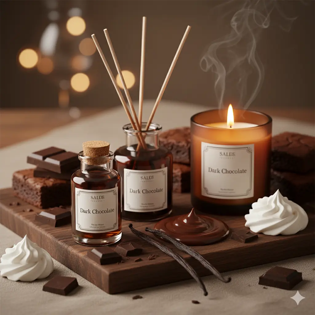 Ulei parfumat Dark Chocolate, parfum lumanari, aromaterapie, sapun sau produse cosmetice
