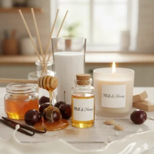 Ulei parfumat Milk & Honey, parfum lumanari, aromaterapie, sapun sau produse cosmetice
