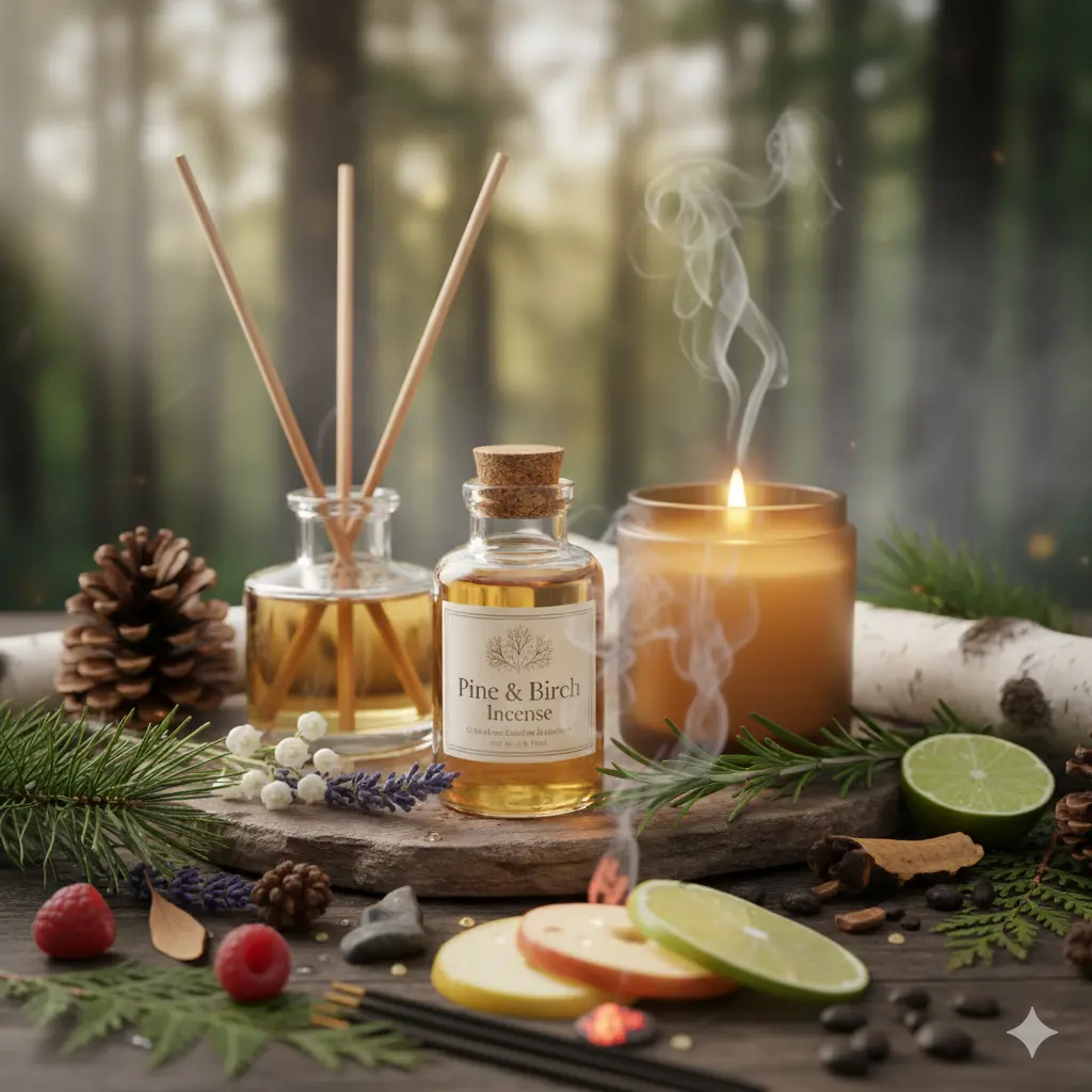 Ulei parfumat Pine & Birch Incense, parfum lumanari, aromaterapie, sapun sau produse cosmetice