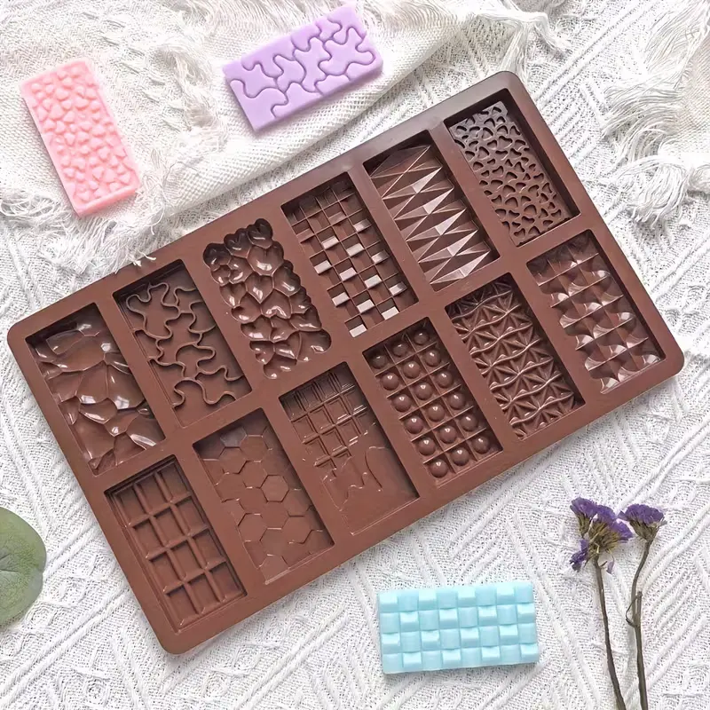 matrita din silicon pentru lumanari ciocolate