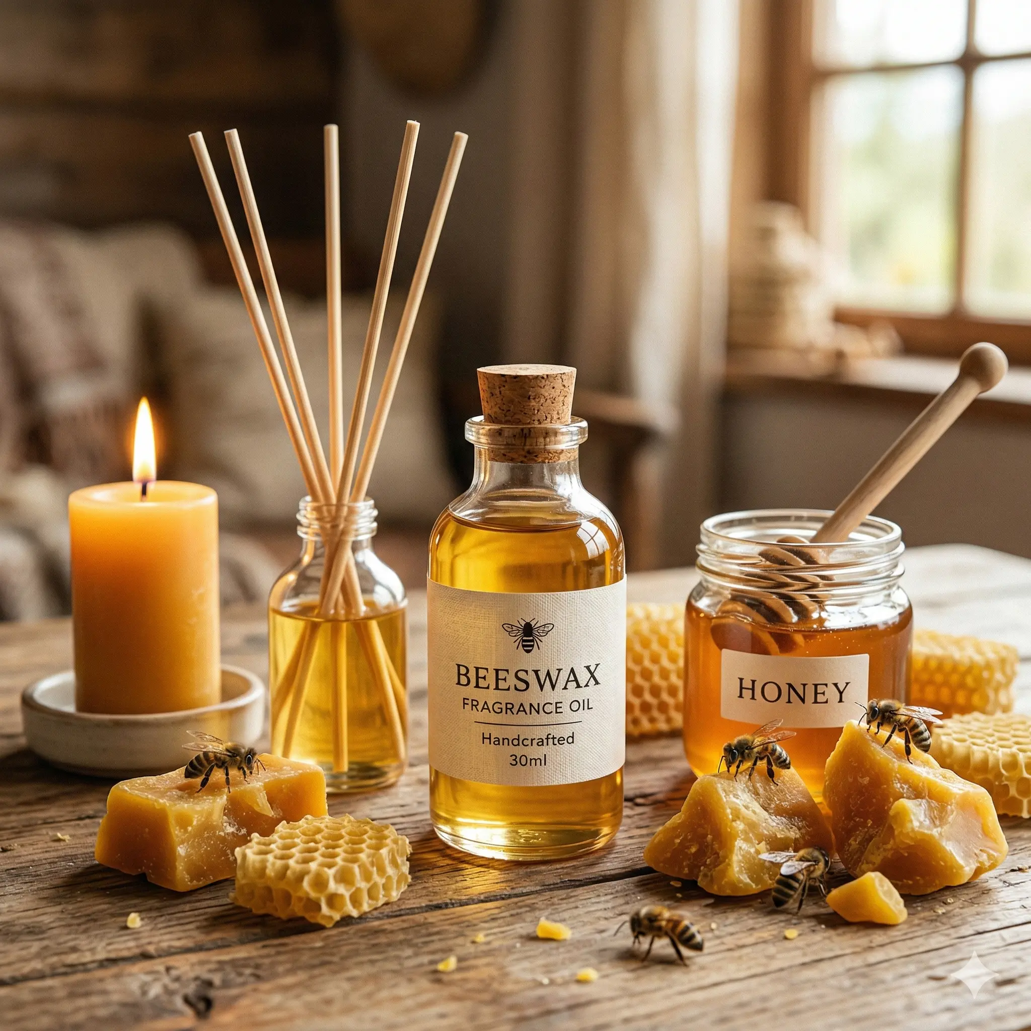 Ulei parfumat Beeswax, parfum lumanari, aromaterapie, sapun sau produse cosmetice