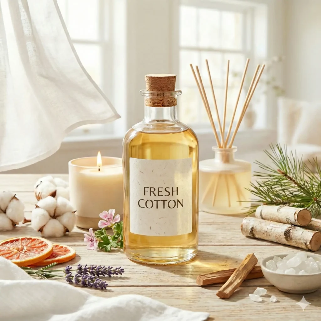 Ulei parfumat Fresh Cotton, parfum lumanari, aromaterapie, sapun sau produse cosmetice