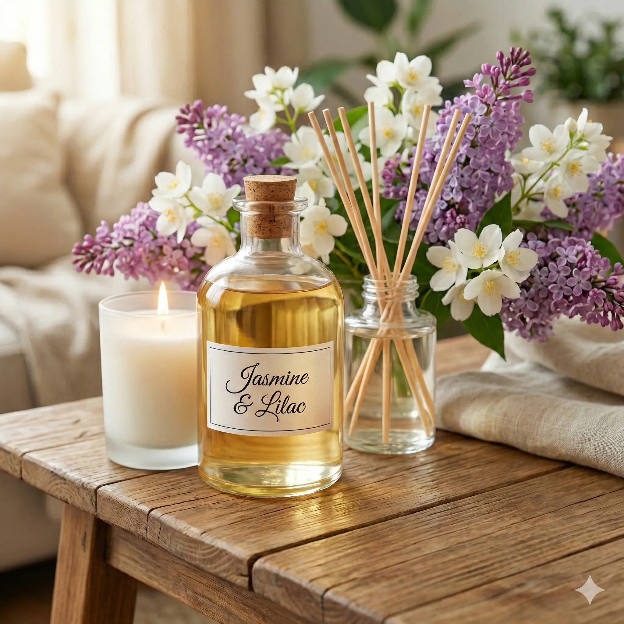 Ulei parfumat Jasmine & Lilac, parfum lumanari, aromaterapie, sapun sau produse cosmetice