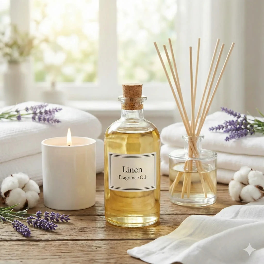 Ulei parfumat Linen, parfum lumanari, aromaterapie, sapun sau produse cosmetice