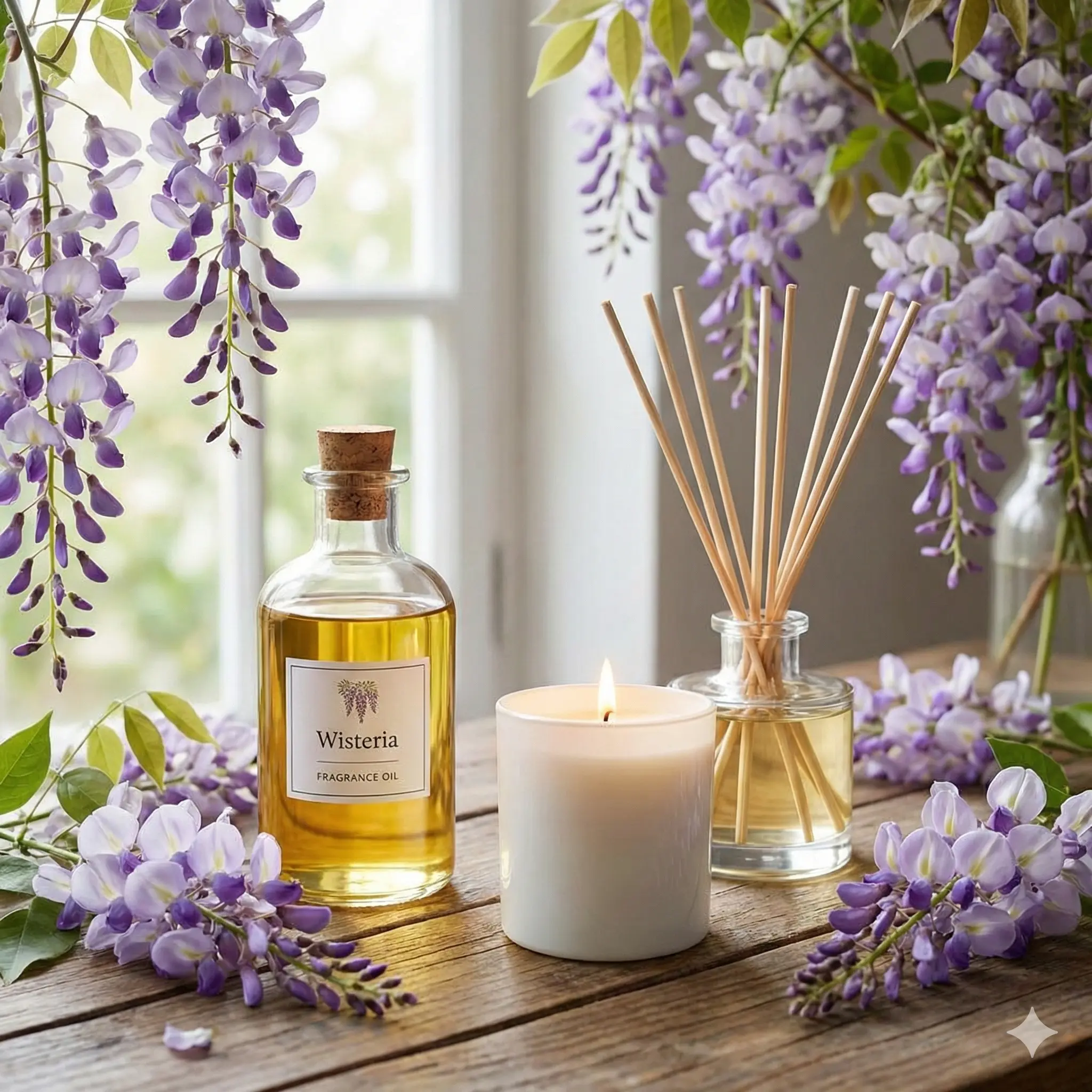 Ulei parfumat Wisteria, parfum lumanari, aromaterapie, sapun sau produse cosmetice