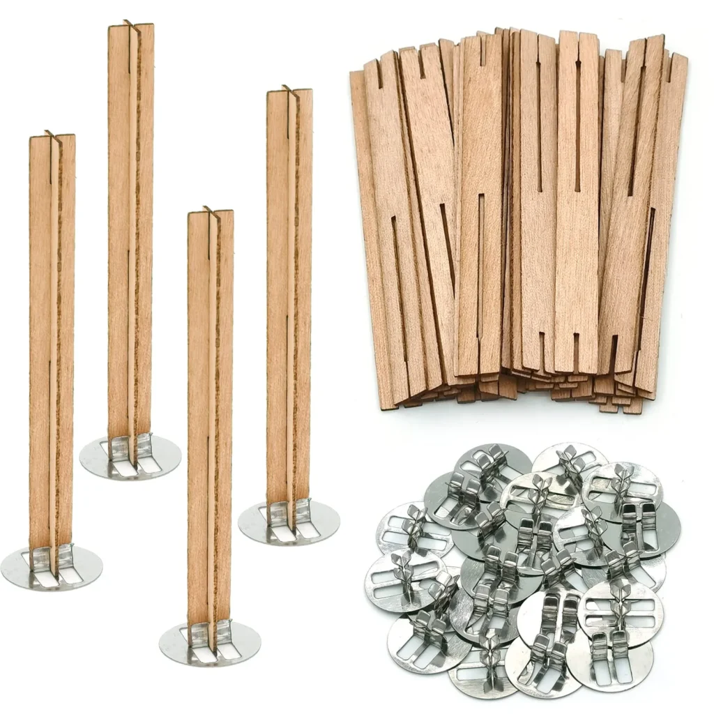 fitiluri din lemn tip cruce (cross shaped wooden wicks) flc