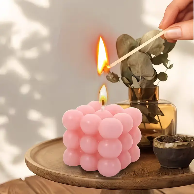 matrita din silicon pentru lumanari 6 bubble