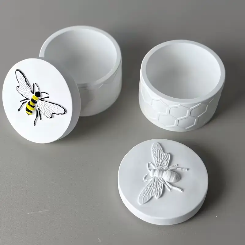 matrita din silicon pentru recipiente cilindru albina