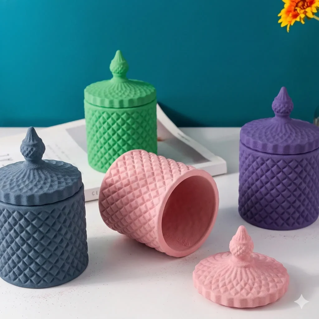 matrita din silicon pentru recipiente cilindru diamant