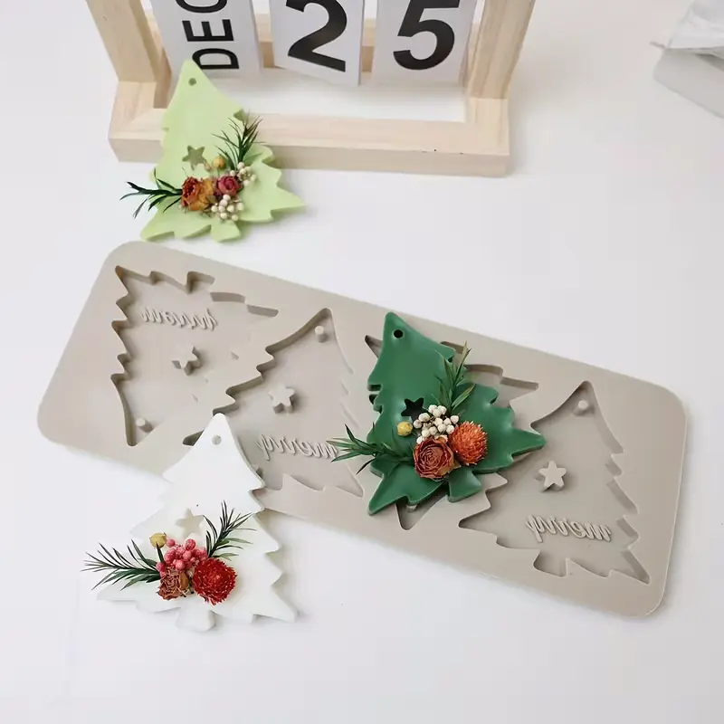 matrita din silicon pentru odorizante/wax melts brad craciun