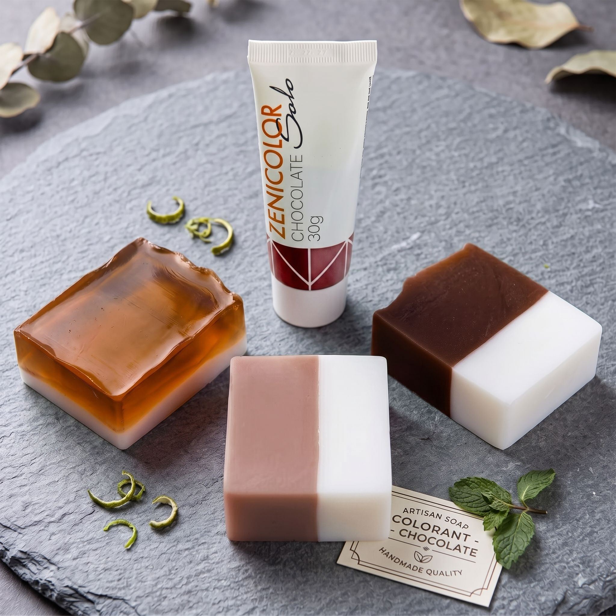 Colorant Transparent Non-Bleeding pentru Sapun Handmade Melt&Pour, Chocolate, 30g