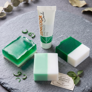 colorant transparent non bleeding pentru sapun handmade melt&pour, emerald, 30g