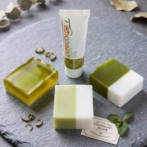 colorant transparent non bleeding pentru sapun handmade melt&pour, olive, 30g