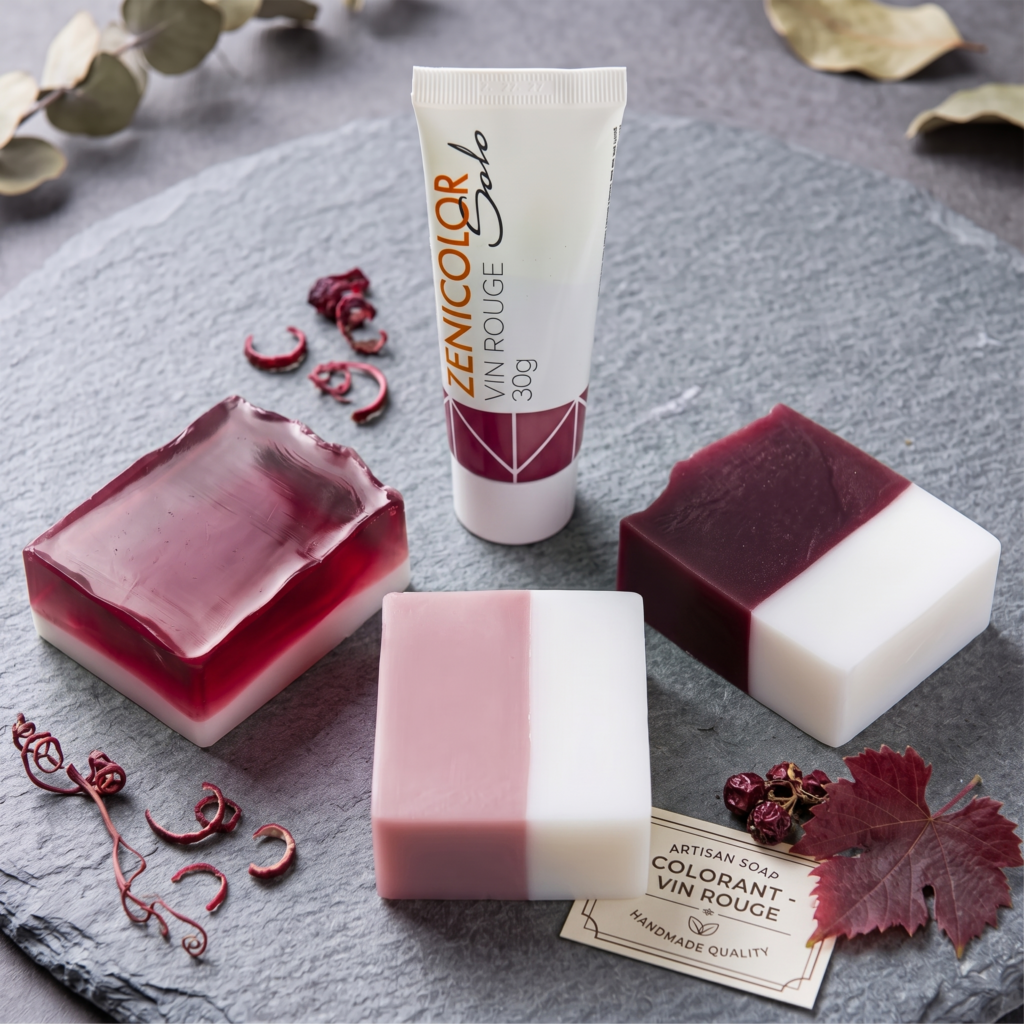 colorant transparent non bleeding pentru sapun handmade melt&pour, vin rouge, 30g