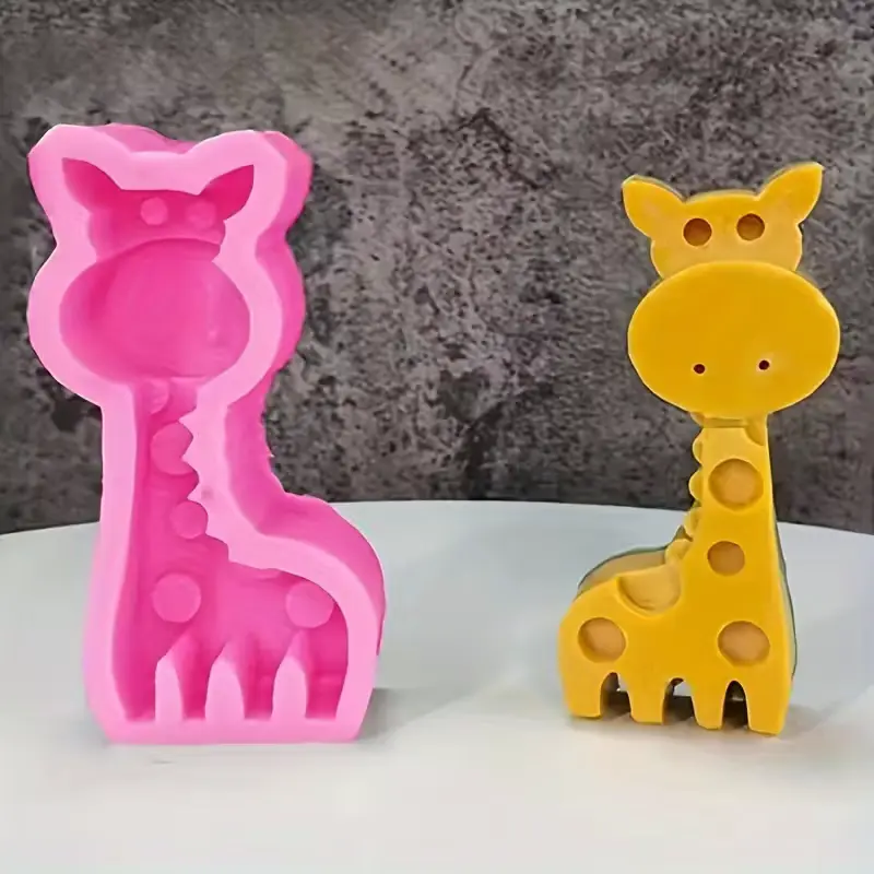 matrita din silicon pentru lumanari girafa