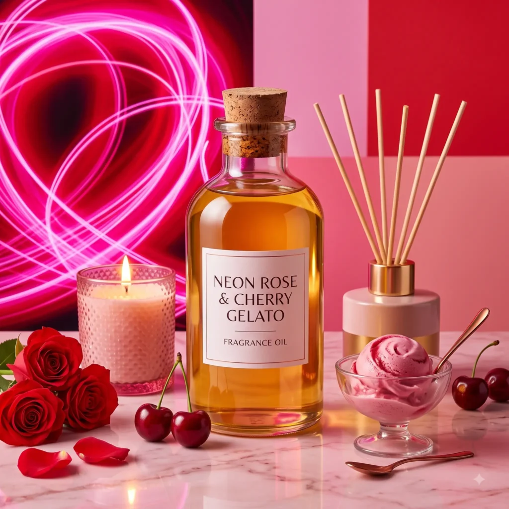 ulei parfumat neon rose & cherry gelato
