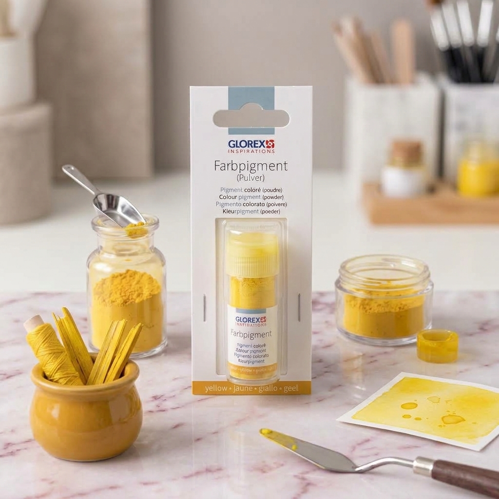 colorant pigment pudra pentru praf ceramic galben, 14ml