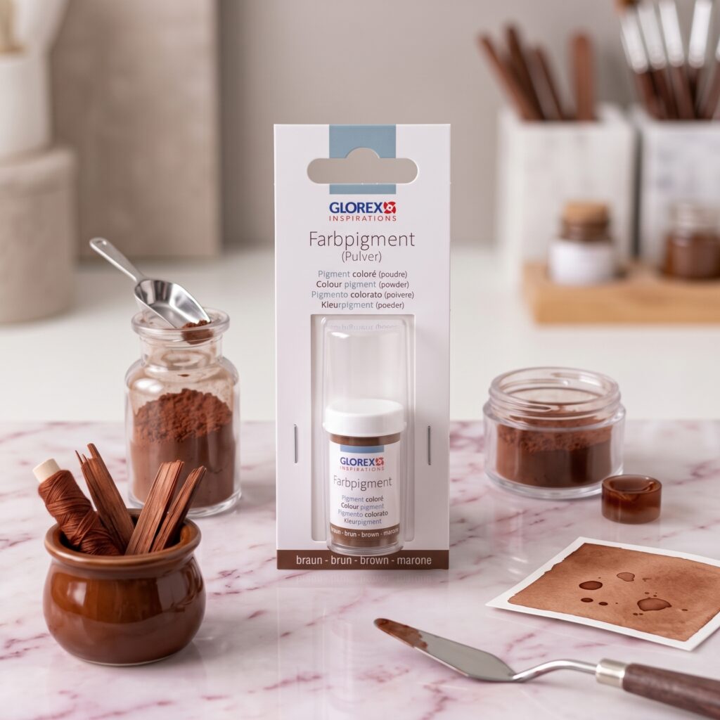 colorant pigment pudra pentru praf ceramic maro, 14ml