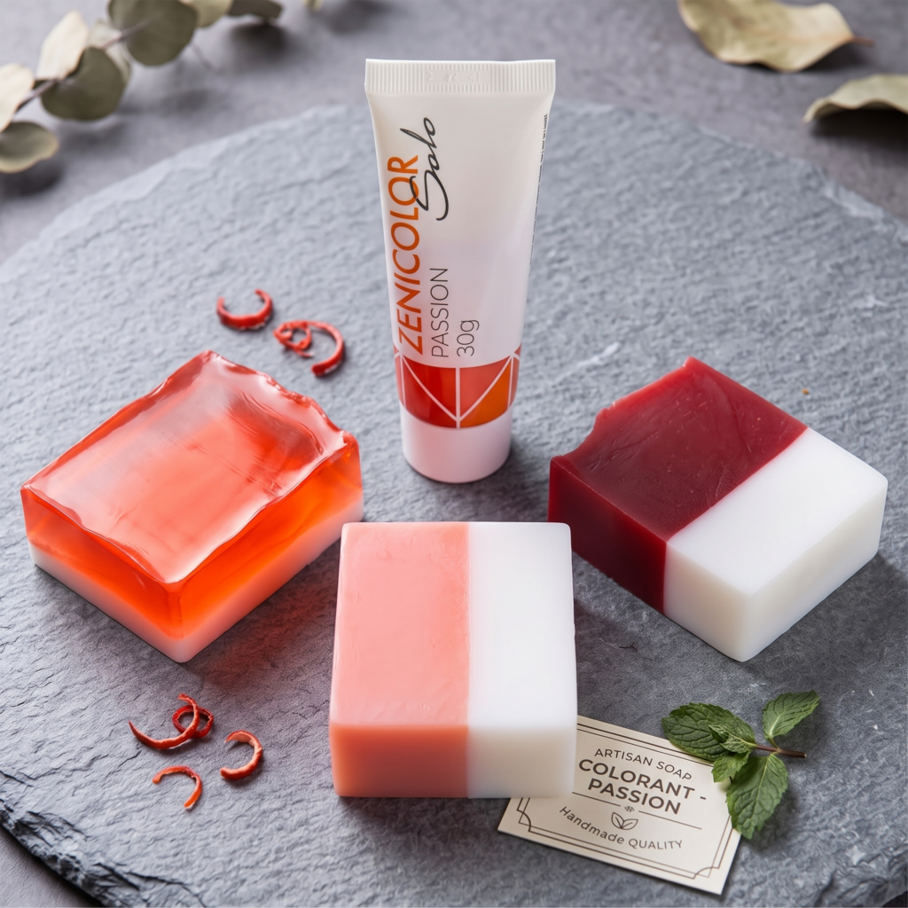 colorant transparent non bleeding pentru sapun handmade melt&pour, passion, 30g
