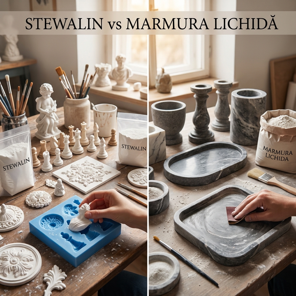 ghid de alegere praf ceramic stewalin vs. marmură lichidă