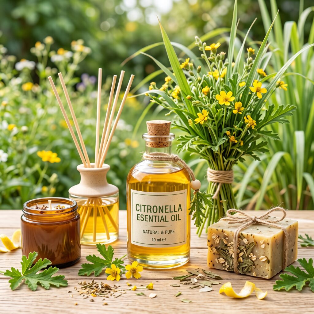 Ulei esențial natural Citronella - Cymbopogon winterianus, parfum lumânări, aromaterapie, săpun sau produse cosmetice.